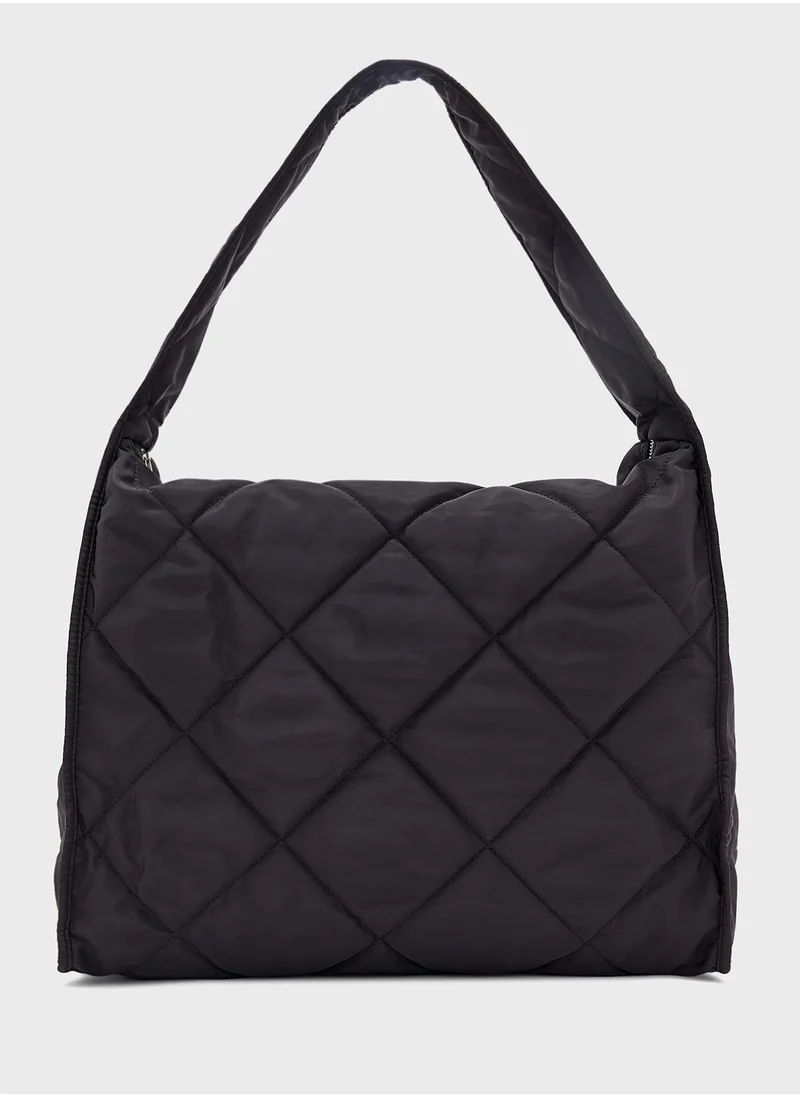 Ginger Quilted Oversized Hobo Bag