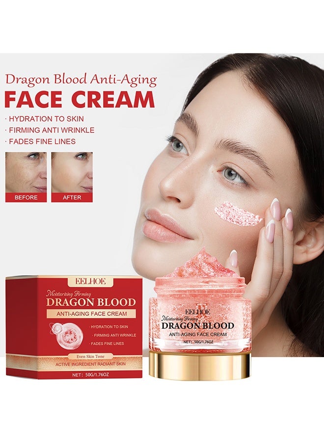 EELHOE Retinol Placenta Dragon Blood Cream, Dragons Blood Easy Cream, Dragons Blood Cream For Anti Wrinkle, Nourishing & Hydrating, Moisturizer Nourishing Rejuvenating Cream, Rejuvenate Skin, 50G - Image 2