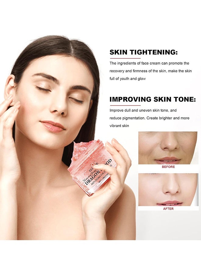 EELHOE Retinol Placenta Dragon Blood Cream, Dragons Blood Easy Cream, Dragons Blood Cream For Anti Wrinkle, Nourishing & Hydrating, Moisturizer Nourishing Rejuvenating Cream, Rejuvenate Skin, 50G - Image 5