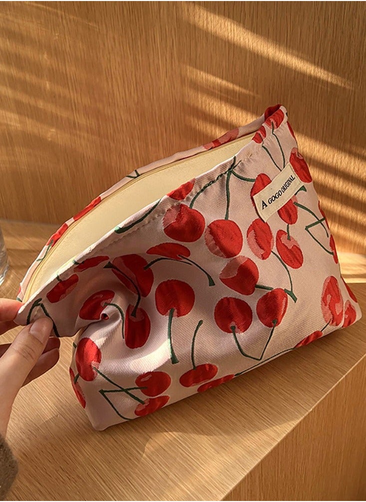 أغوغو_أوريجينال الكرز الحلو قدرة كبيرة المحمولة حقيبة غسل سيدة 26 * 19cm  - Image 3