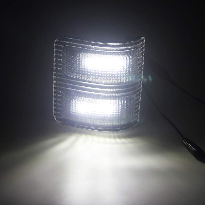 csslyzl Clear Lens White LED Side Mirror Marker Lights Compatible with 2008-2016 Ford F250 F350 F450 Super Duty Side Mirror LED Turn Signal Lights - Image 3