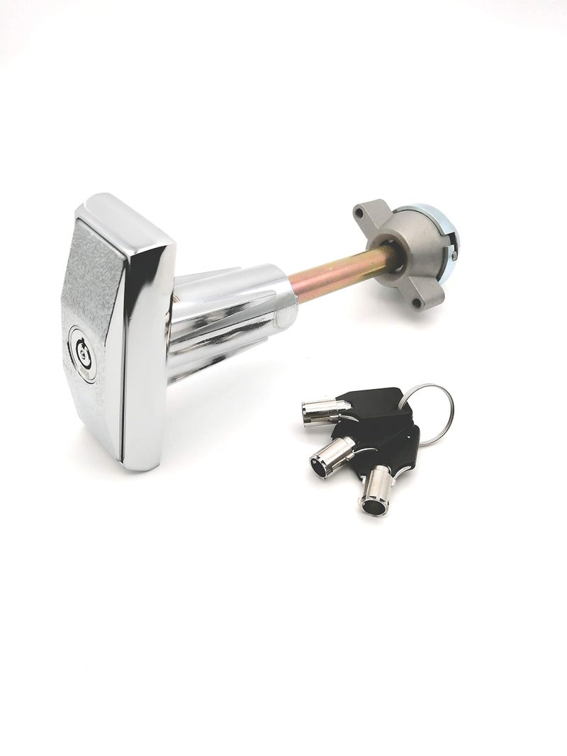 LORADAR Vending Machines Lock T Handle Vending Machine Lock Adjustable Locking Force, Impact Resistance, Quick Locking with 3pcs Keys - Image 1