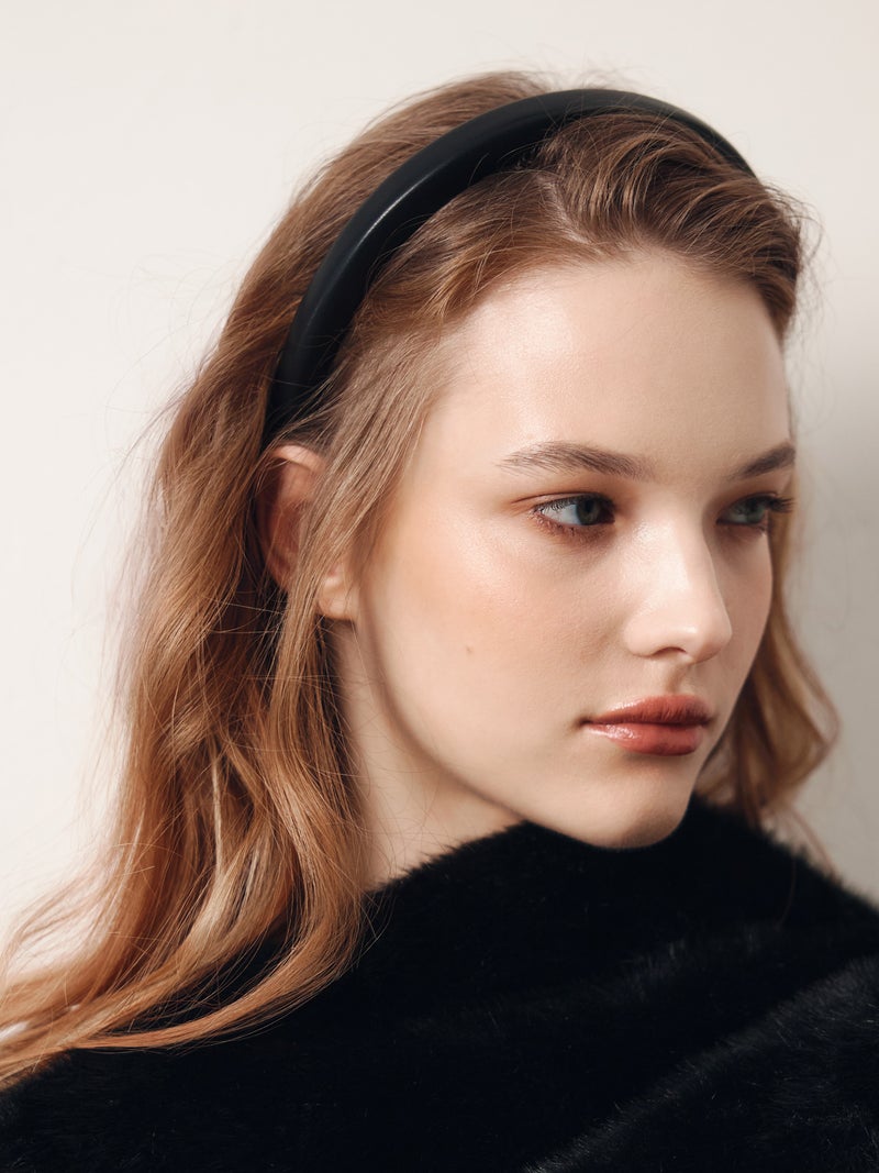Lichi Eco-leather hair band - Image 1