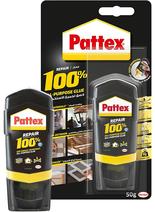 باتكس غراء إصلاح 100% متعدد الأغراض غراء قوي للعديد من مهام الترابط في المنزل وحوله غراء إصلاح لمختلف المواد 1X50G - Image 1