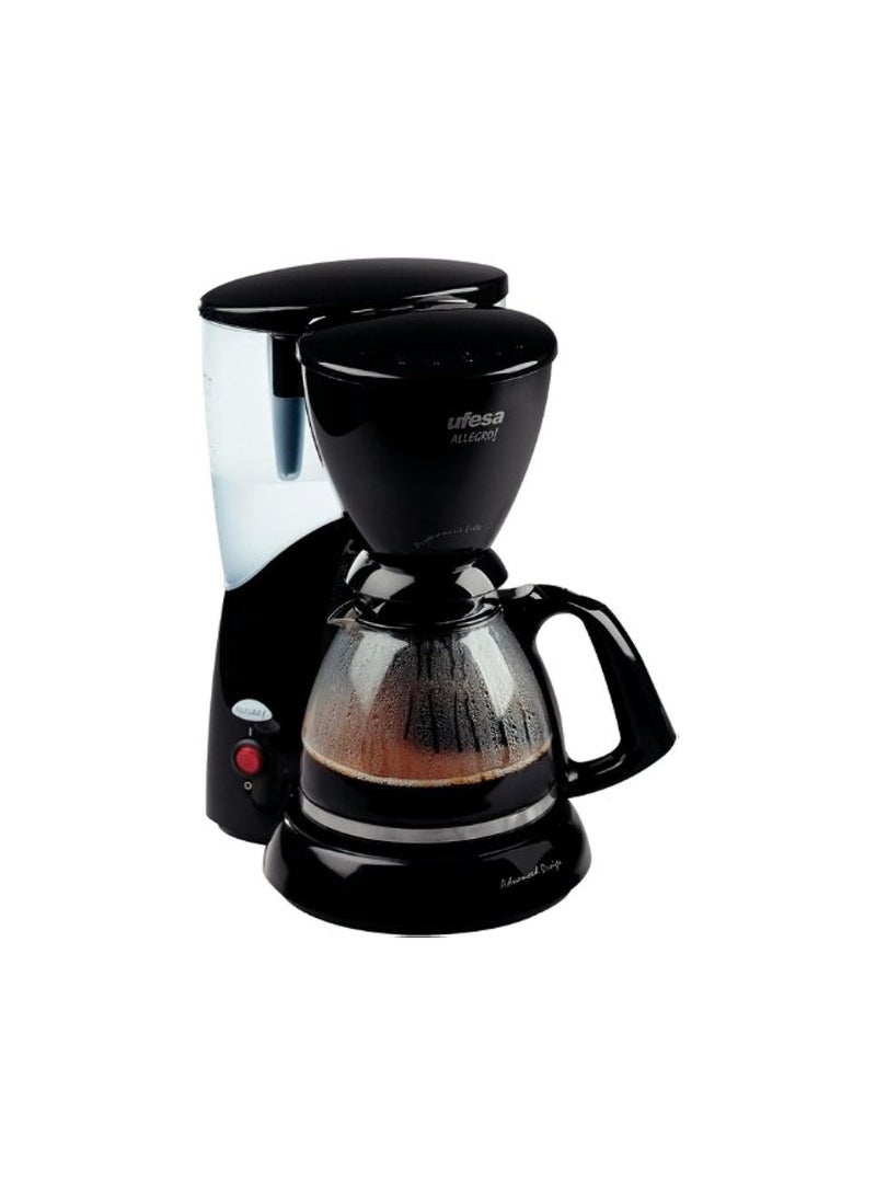 UFESA CG7225 Allegro Espresso Coffee Machine 15 Bar, 1L Water Tank, 800W, 230V, Compact & Easy to Clean – Black - Image 1