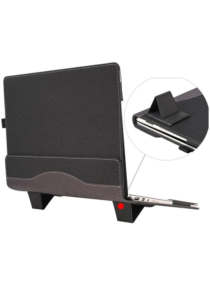 General Laptop Case Compatible with 13.5 Inch Surface Laptop 6/5/4/3/2 (Model: 1951/1868/1958/1950/1867/1769) Cotton and Linen Cloth Pattern with Triangular Bracket  - Image 4