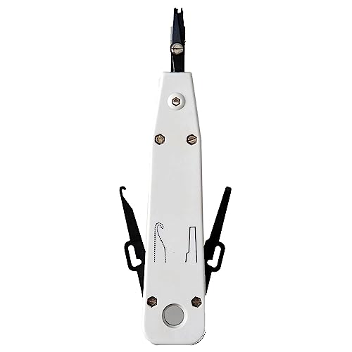 XIKKART Punch Tool Crimping tool Krone Tool Impact Punchdown Tool IO insertion Tool Ratchet Type for 110 krone type Amp Modules Telephone Krone Tool Kronning Telephone Wire Junction Box (Pack OF 1) - Image 1