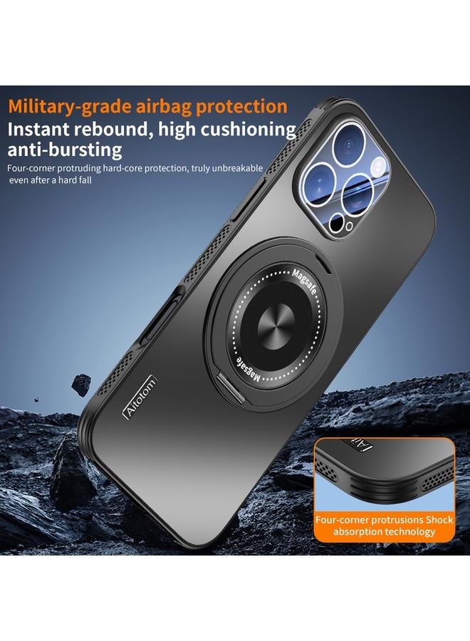 S-TOP Case For iPhone 16 Cooling MagSafe Holder Phone Case with Lens Film - Image 3