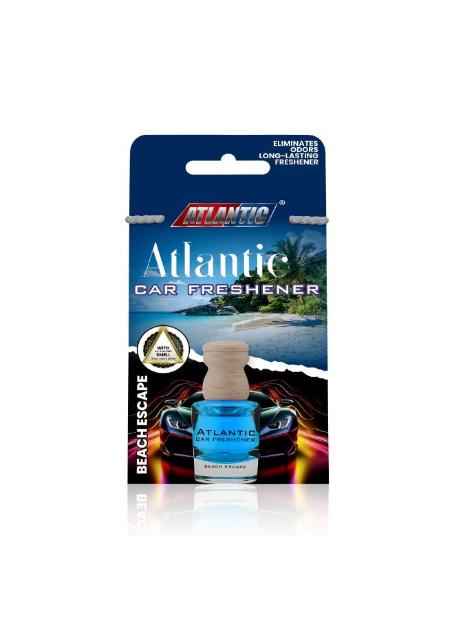 Atlantic PACK OF 4 CAR FRESHNER -Strawberry, Lavender, Vanilla & Tobacco, Beach Escape 8 ml each - Image 5
