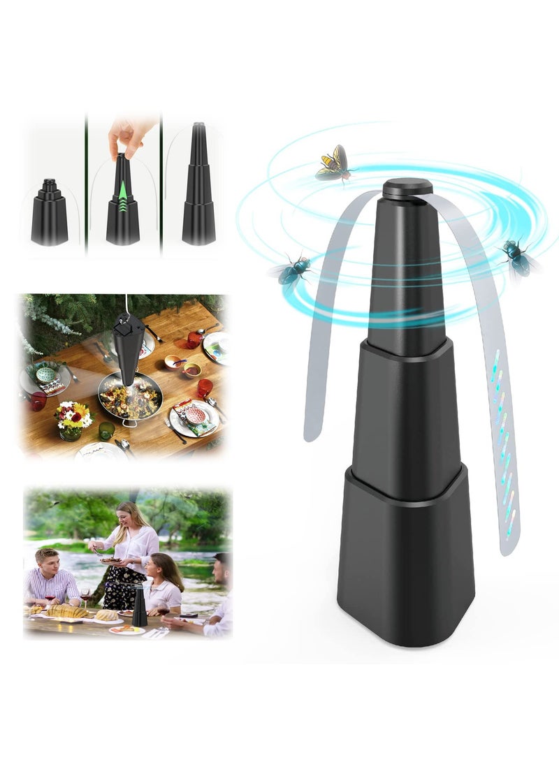 SOLARAE Fly Repellent Fan for Tables, Portable Picnic Table Fan for Indoor Outdoor Keep Deter Flies Mosquitos Away from Your Food and Your Family 1 Pcs - Image 1