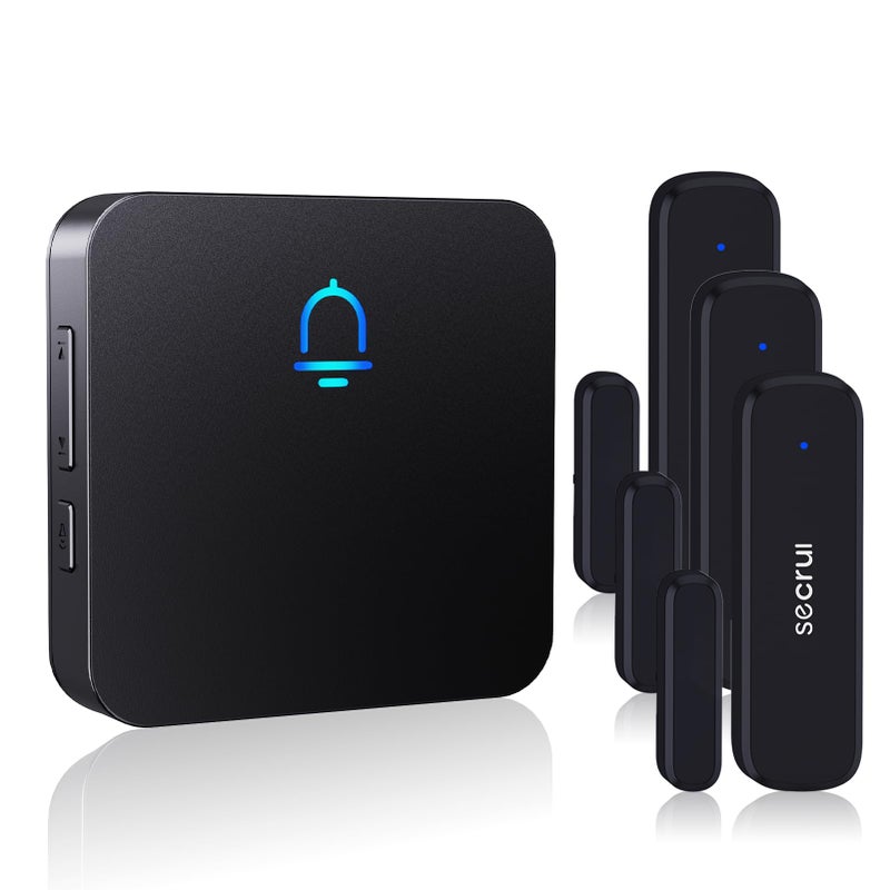 SECRUI Wireless Door Chimes When Door Open Entry for BusinessHomeOfficeStore Door Ringer Alert Buzzer Alarm with 1 Receiver 3 sensors - Image 2