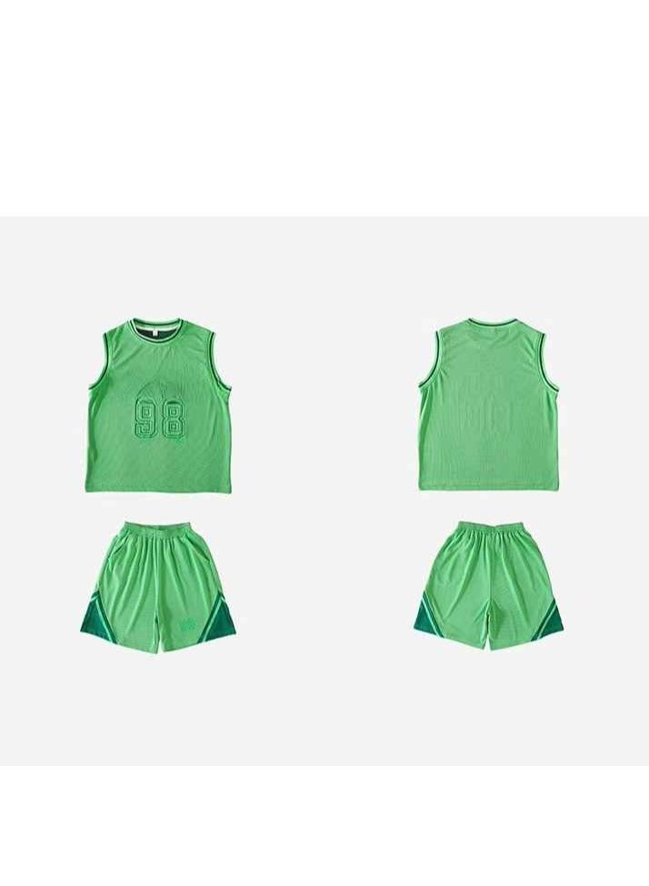Children's Vest Mesh Breathable Quick Drying Sports Two-Piece Set  - Image 3