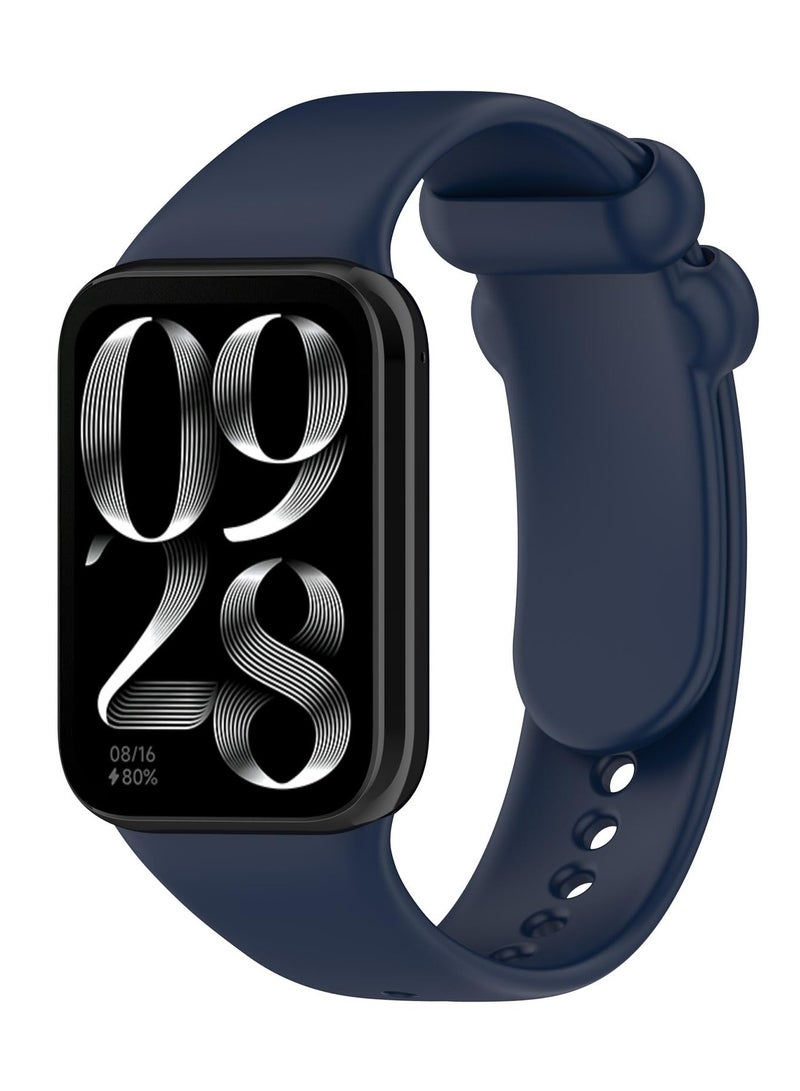 Watch Bands Women Men, Quick Release Silicone Replacement Bands Straps Wristbands Bracelet Accessories Fit for Xiaomi Smart Band 8 Pro Smartwatch (Blue) - Image 1