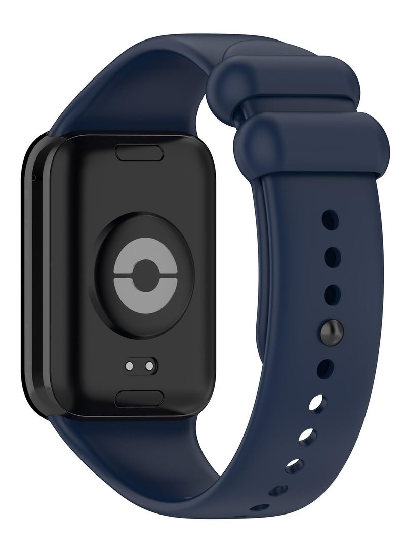 Watch Bands Women Men, Quick Release Silicone Replacement Bands Straps Wristbands Bracelet Accessories Fit for Xiaomi Smart Band 8 Pro Smartwatch (Blue) - Image 2