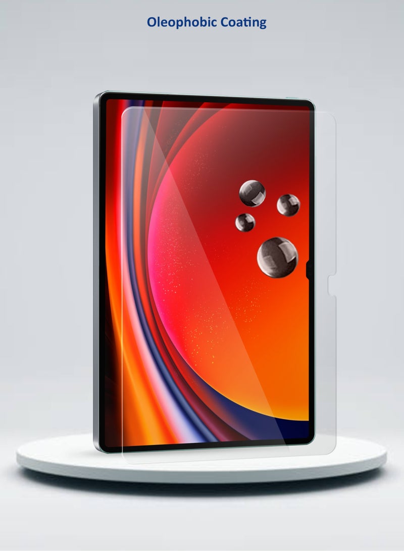 Wtech Samsung Galaxy Tab S9 Ultra 5G 2023 Premium Series Curved Edges Full Cover Glass Screen Protector (TSGPCN) - Clear - Image 5