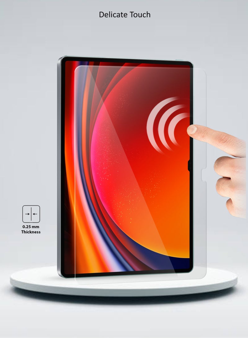 Wtech Samsung Galaxy Tab S9 Ultra 5G 2023 Premium Series Curved Edges Full Cover Glass Screen Protector (TSGPCN) - Clear - Image 3