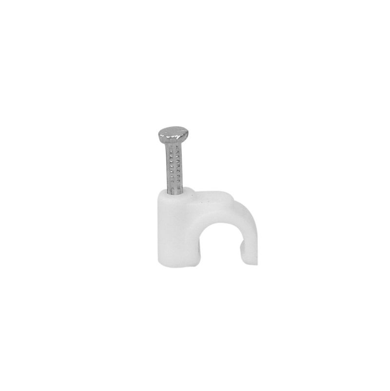Your Cable Store 100 Pack White RG6 / 8mm Nail in Cable Clips - Image 5