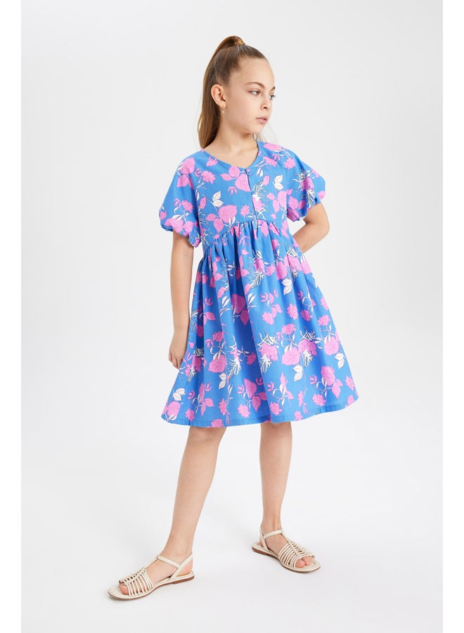 DeFacto Girl Regular Fit Short Sleeve Woven Dress  - Image 5