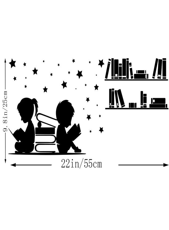 Fencosyn Reading Book Removable Vinyl Wall Decal Stickers Library School Classroom Home Study Room Bookshop Art Décor Sticker - Image 2