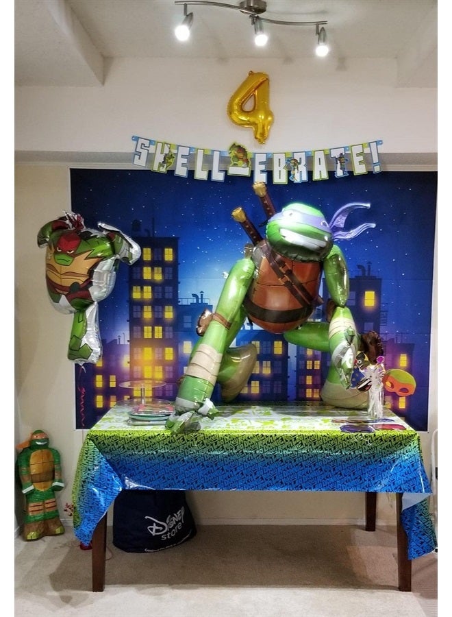 RUYI Super Hero City Photography Backdrop Beautiful Moon Supermen Theme Background Boy Birthday Party Banner Photo Studio Props Vinyl 7X5FT - Image 3