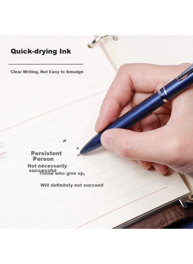 Pentel Mm Business Neutral Pen With Metal Barrel, Retractable Ballpoint Pen Quick-drying Bln2005s-ae Green - Image 1