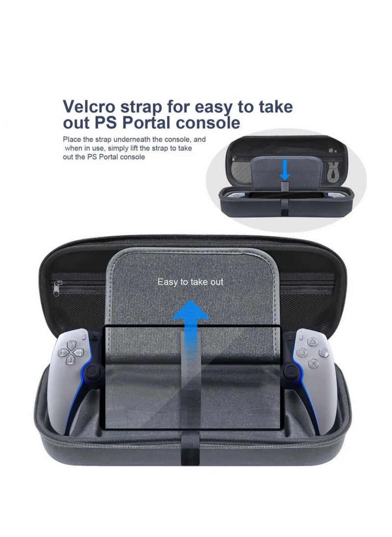 Hard Carrying Case For PlayStiotan Portal EVA Portable Shockproof Storage Bag Compatible with PS5 PlayStation Portal