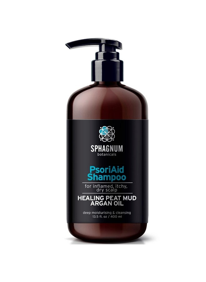 Sphagnum Botanicals Psoriasis Shampoo 13.5 Fl. Oz - Natural Peat Mud Treatment For Itchy, Dry, And Red Scalp. Sulfate Free.