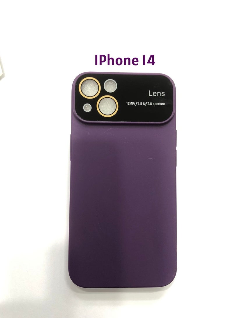 iPhone 14 Case with Camera Lens Protection Silicone Back Cover - Image 3