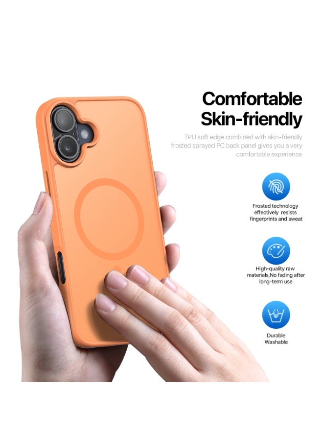 دوكس دوتشيز غلاف مغناطيسي صادم للصدمات لهاتف iPhone 17، متوافق مع MagSafe، مقاوم للعرق وبصمات الأصابع، واقي شفاف. - Image 4