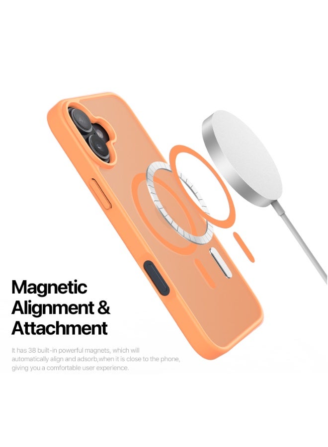 دوكس دوتشيز غلاف مغناطيسي صادم للصدمات لهاتف iPhone 17، متوافق مع MagSafe، مقاوم للعرق وبصمات الأصابع، واقي شفاف. - Image 5