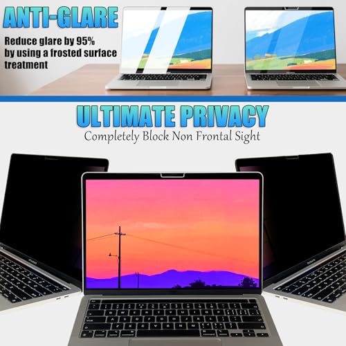 Ceydebne PET Privacy Screen Protector for MacBook Pro 16 Inch (2021-2024, M1, M2, M3, M4, Pro, Max) Removable Laptop Privacy Screen Shield - Image 2