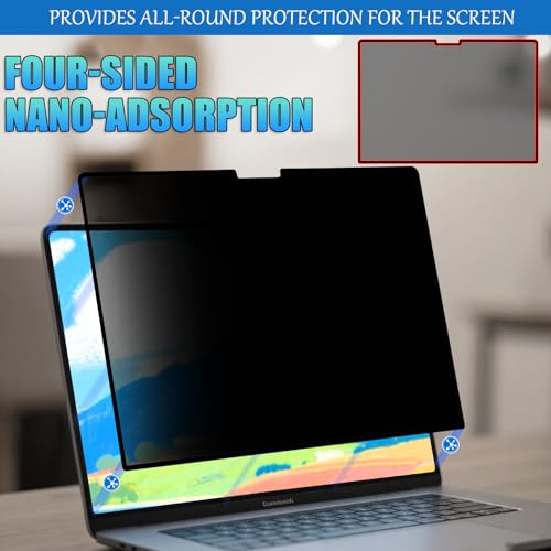 Ceydebne PET Privacy Screen Protector for MacBook Pro 16 Inch (2021-2024, M1, M2, M3, M4, Pro, Max) Removable Laptop Privacy Screen Shield - Image 4