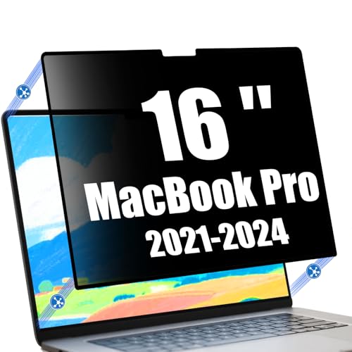 Ceydebne PET Privacy Screen Protector for MacBook Pro 16 Inch (2021-2024, M1, M2, M3, M4, Pro, Max) Removable Laptop Privacy Screen Shield - Image 1