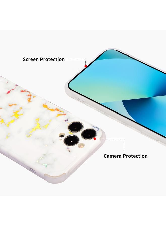 اس-توب جراب هاتف iPhone 12 مصنوع من مادة TPU بتصميم رخامي ليزري - Image 4