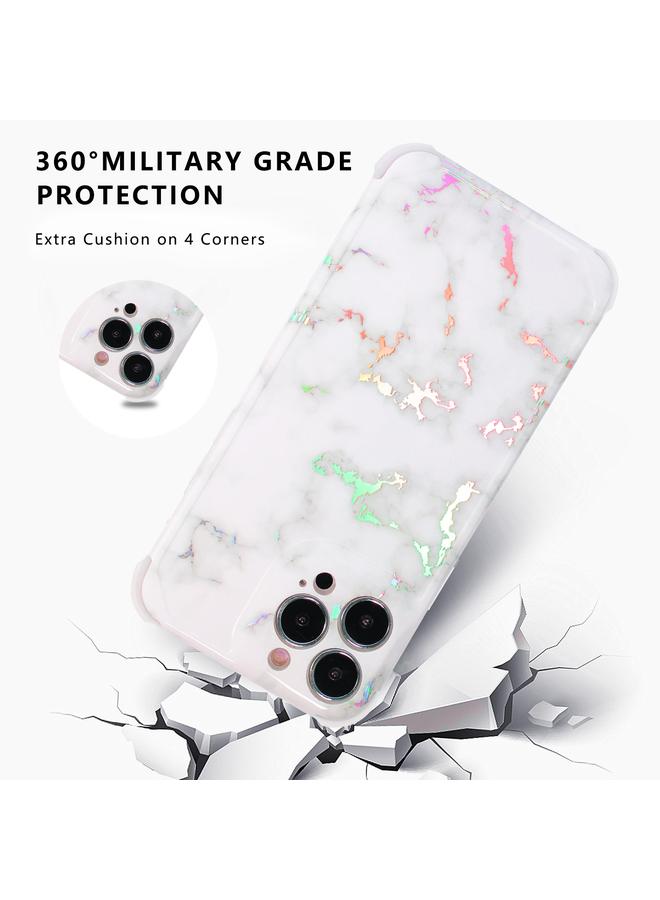 اس-توب جراب هاتف iPhone 12 مصنوع من مادة TPU بتصميم رخامي ليزري - Image 3