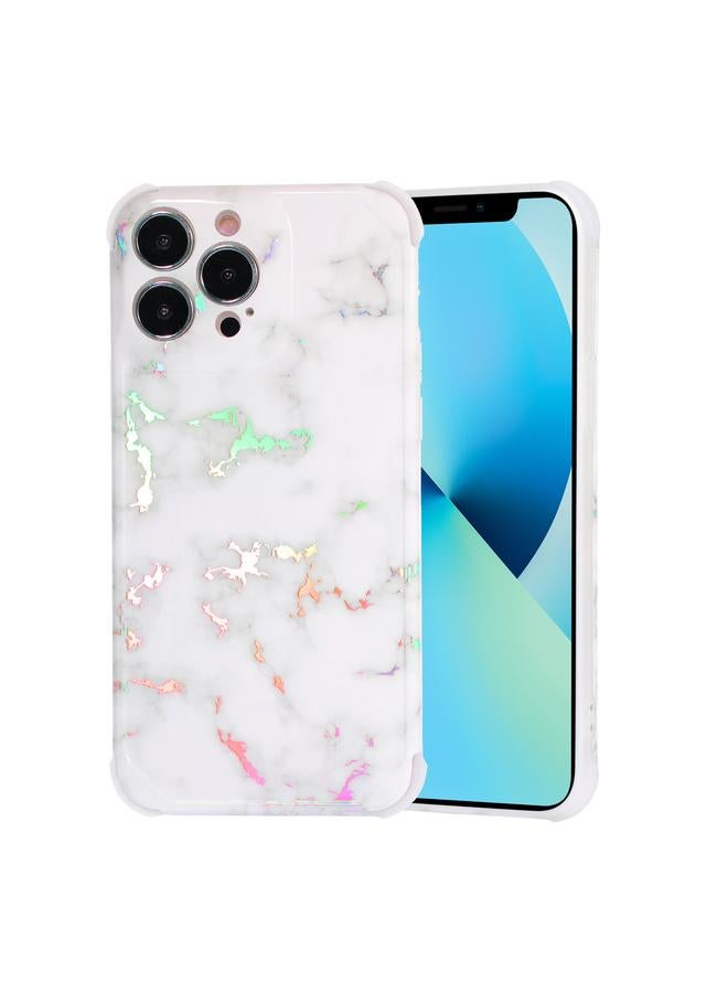 اس-توب جراب هاتف iPhone 12 مصنوع من مادة TPU بتصميم رخامي ليزري - Image 1