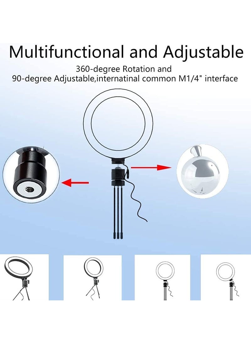 Dubkart - 3 Pcs Kit Of Photo Studio Table Top Ring Fill Light, Small Ball Nebula And Stander For Beauty Selfie And Soft Box Photography - Image 1