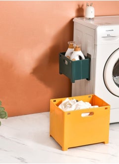 M MIAOYAN Bathroom toilet shower to put clean clothes daily household foldable storage basket multi-purpose wall-mounted storage basket  - Image 4