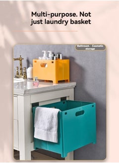 M MIAOYAN Bathroom toilet shower to put clean clothes daily household foldable storage basket multi-purpose wall-mounted storage basket  - Image 5