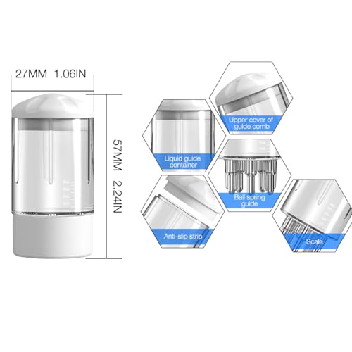 TAZLYN hair oiling applicator oil applicator for scalp massager oil applicator for scalp hair oil massager hair oil dispenser for root Ideal for Hair Growth Serum Dispensing and Scalp Massage 10ml - Image 4