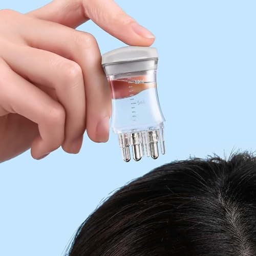 TAZLYN hair oiling applicator oil applicator for scalp massager oil applicator for scalp hair oil massager hair oil dispenser for root Ideal for Hair Growth Serum Dispensing and Scalp Massage 10ml - Image 1