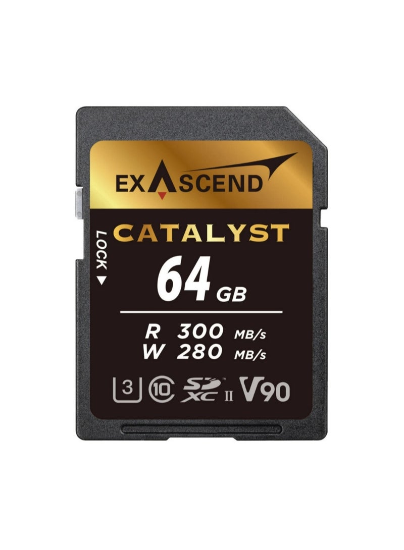 Exascend Catalyst 64GB SD Series UHSII V90 - Image 1