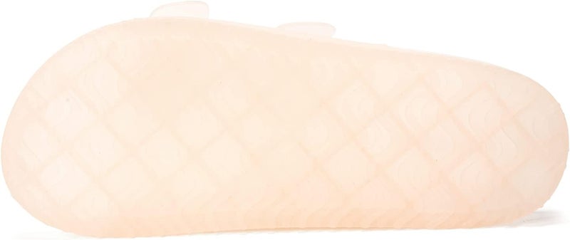 FUNKYMONKEY Women's Dream Jelly Color Adjustable Double Buckle Flat Sandals - Image 4