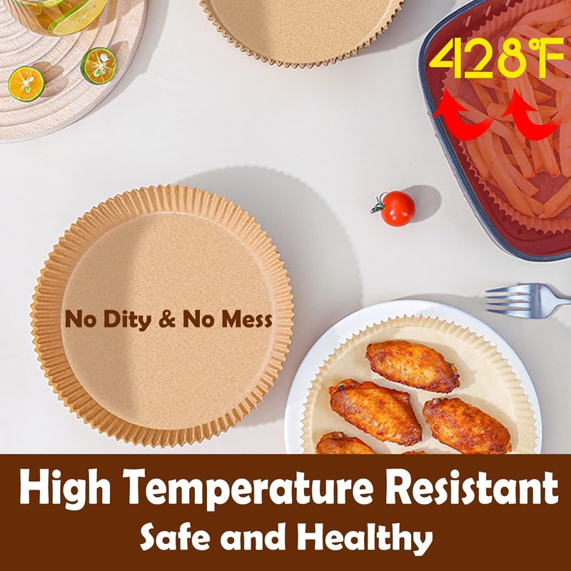 ALKAYAN Airfryer Pack of 50 Air Fryer Parchment Paper Liner Air Fryer Non-Stick Dispo... - Image 2