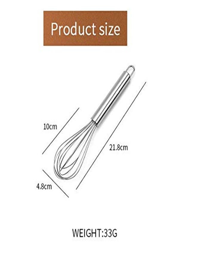 Aeyistry 8 inch Stainless Steel Egg Whisk Multifunction Hand Egg Beaters Egg Stirring Mixing Whisk - Image 5