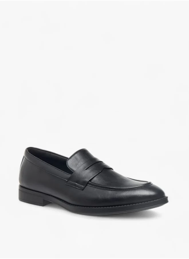 LBL by Shoexpress Men Solid Loafers with Cutout Detail