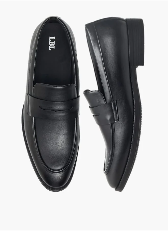 LBL by Shoexpress Men Solid Loafers with Cutout Detail