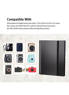 O Ozone 360 Pockets Photo Album for Fujifilm Instax Mini Camera, Polaroid Snap PIC-300 Z2300 Instant Camera White  - Image 2