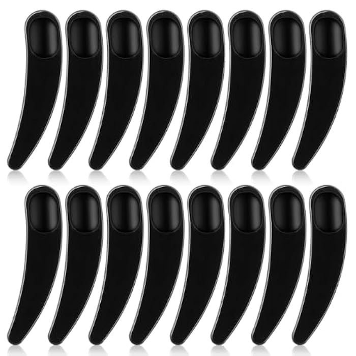 Hariendny 100 PCS Cosmetic Spatulas, Black Mini Spatula for Cosmetics, Skin Care Facial Cream Mask Spatula, Disposable Plastic Makeup Scoop for Sampling and Mixing - Image 1