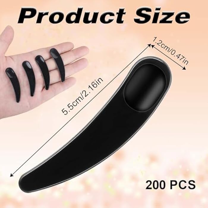 Hariendny 100 PCS Cosmetic Spatulas, Black Mini Spatula for Cosmetics, Skin Care Facial Cream Mask Spatula, Disposable Plastic Makeup Scoop for Sampling and Mixing - Image 2